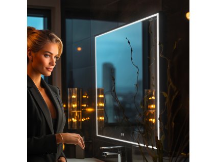 cerne led zrcadlo 600x600 s dotykovym senzorem nahled