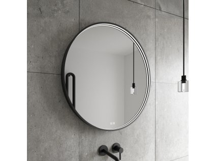 cerne kulate led zrcadlo pr 600 s dotykovym senzorem nahled