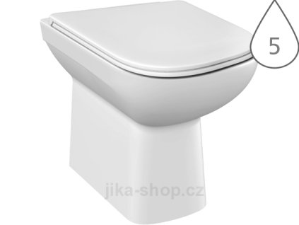 h8216150000001 Deep klozet stojící, bílý