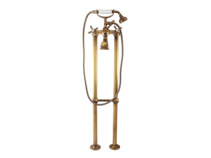 676 1 morava retro vanova baterie do podlahy volne stojici stara mosaz bronz mk150 5 2sm rav slezak