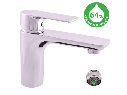 VLTAVA ECO - Umyvadlová baterie bez výpusti, Chrom VTE426.0, RAV Slezák (Barva Chrom, Rozměr 3,8")