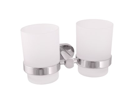 8155 1 yukon koupelnovy doplnek dvojity drzak kartacku skleneny chrom yua0202 rav slezak