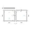 led zrcadlo 600x600 s dotykovym senzorem vykres