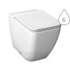 h8234240000001 Pure klozet stojící, bílý