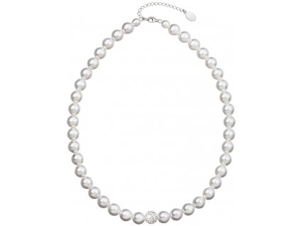 NÁHRDELNÍK SE SWAROVSKI ELEMENTS 32011.1 BÍLÁ
