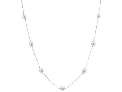 Stříbrný perlový náhrdelník 22016.1