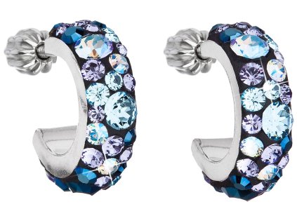 NÁUŠNICE SE SWAROVSKI ELEMENTS 31118.3 BLUE STYLE