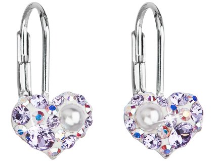 NÁUŠNICE SE SWAROVSKI ELEMENTS 31125.9 VIOLET OPAL
