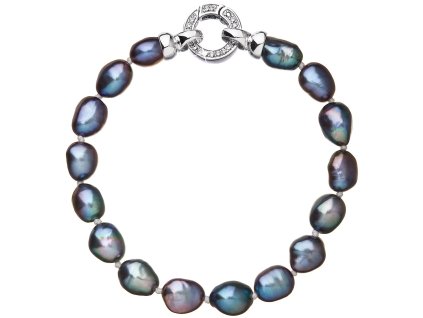 Stříbrný perlový náramek 23011.3