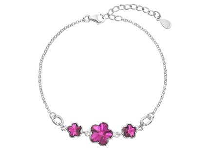 NÁRAMEK SE SWAROVSKI ELEMENTS 33112.3 FUCHSIA