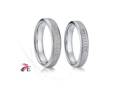 Ocelové snubní prsteny - 003 - Miroslav a Krasomila