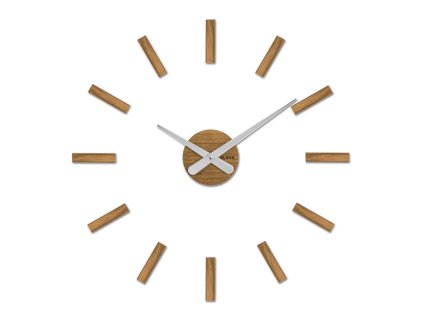 VLAHA Dubové nalepovací hodiny MINIMAL VCT1140