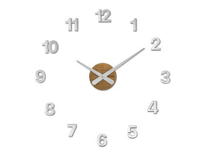 VLAHA Dubové nalepovací hodiny MINIMAL VCT1142