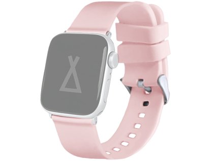 Světle růžový silikonový řemínek na hodinky pro APPLE WATCH 38-40 mm LSXBPS1