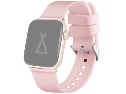 Světle růžový silikonový řemínek na hodinky pro APPLE WATCH 38-40 mm LSXBPR1