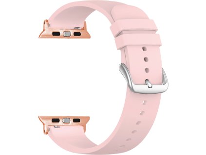 Světle růžový silikonový řemínek na hodinky pro APPLE WATCH 38-40 mm LSXBPR1