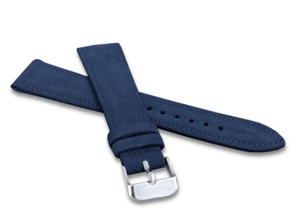 Modrý prošitý řemínek LAVVU SUEDE z luxusní kůže Top Grain LSAEC