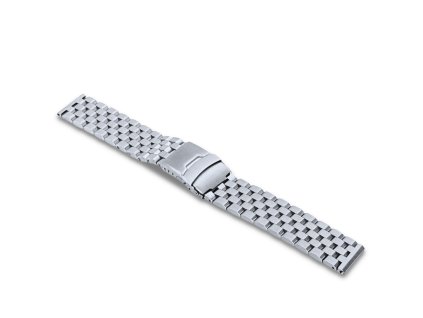 Masivní stříbrný ocelový řemínek LAVVU LS1BS