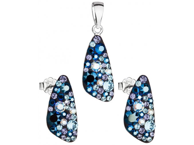 SOUPRAVA SE SWAROVSKI ELEMENTS 39167.3 BLUE STYLE