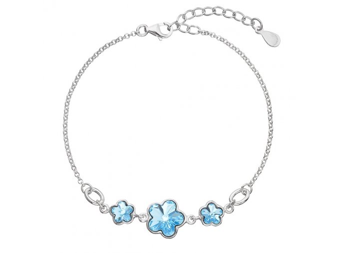 NÁRAMEK SE SWAROVSKI ELEMENTS 33112.3 AQUA