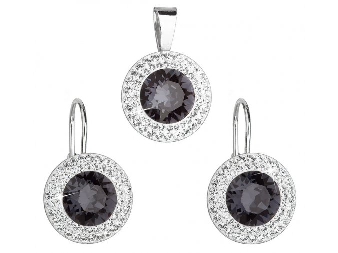 Souprava se Swarovski ELEMENTS 39107.3 graphite