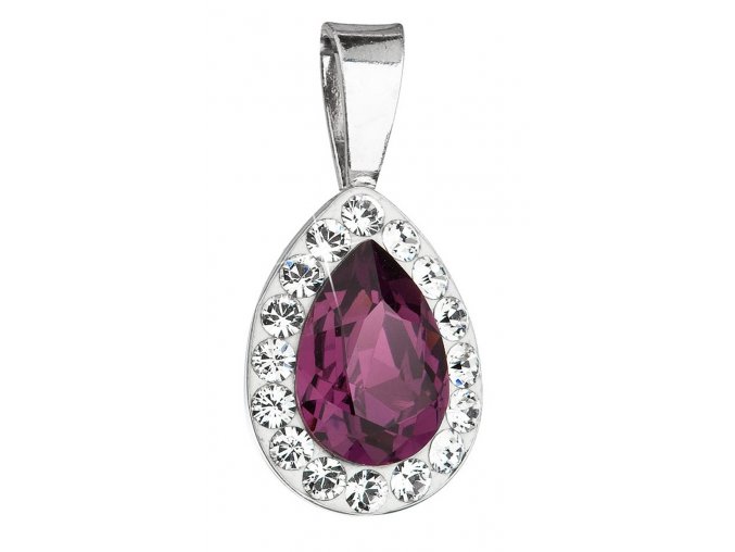 Přívěsek se Swarovski ELEMENTS 34252.3 AMETHYST