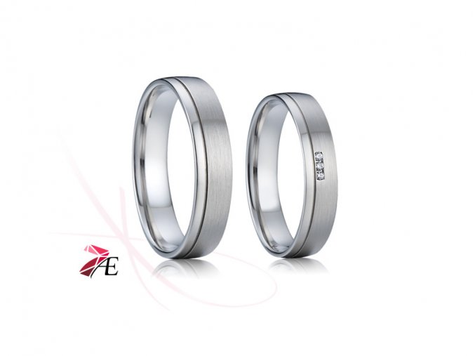 Ocelové snubní prsteny - 009 - Evžen a Taťána