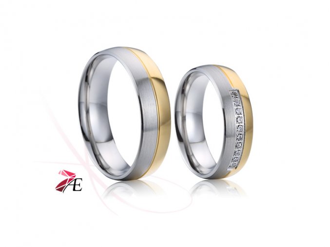 Ocelové snubní prsteny - 023 - Jindřich a Eliška