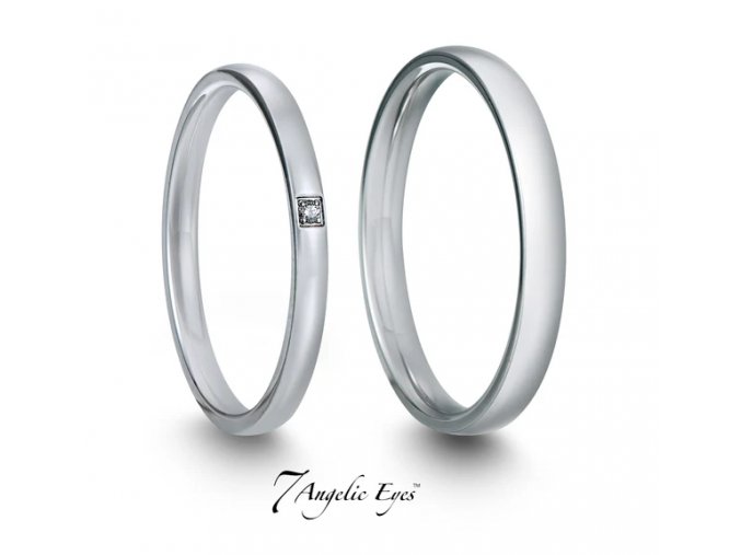 Ocelové snubní prsteny - 046 - Aladin a Anna