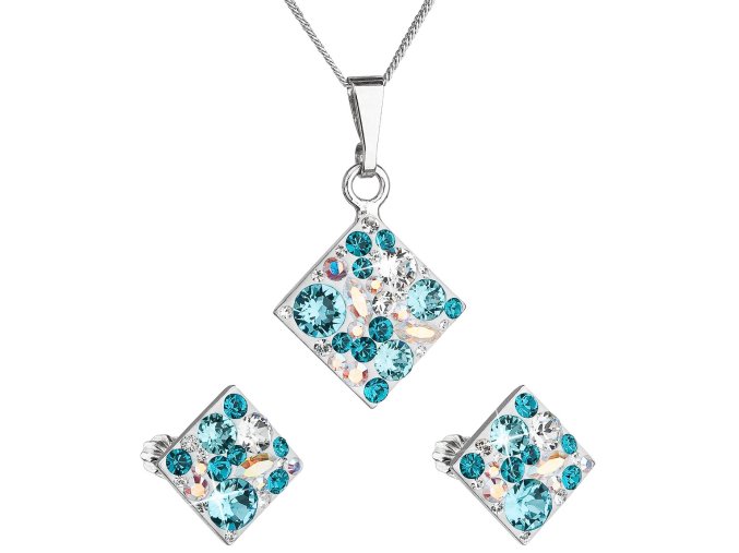 SOUPRAVA SE SWAROVSKI ELEMENTS 39126.3 TURQUOISE