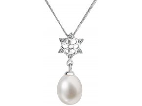 Stříbrný perlový náhrdelník 22010.1