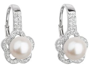 Stříbrné náušnice s perlami 21046.1