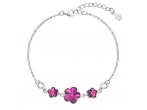 NÁRAMEK SE SWAROVSKI ELEMENTS 33112.3 FUCHSIA