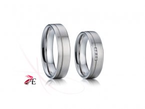Ocelové snubní prsteny - 010 - Robin a Mariana