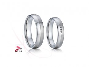 Ocelové snubní prsteny - 011 - Jack a Rose