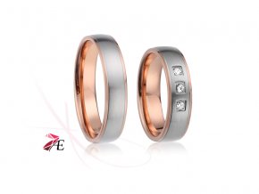 Ocelové snubní prsteny - 018 - Wiliam a Kate