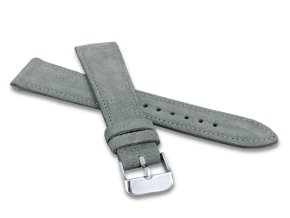 Šedý prošitý řemínek LAVVU SUEDE z luxusní kůže Top Grain LSAEA