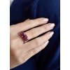 Prsten se Swarovski Elements 35014.3 cherry