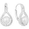 Stříbrné náušnice s perlami 21053.1
