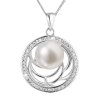 Stříbrný perlový náhrdelník 22029.1