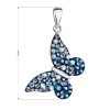 Přívěsek se Swarovski Elements 34192.3 modrý motýl blue style