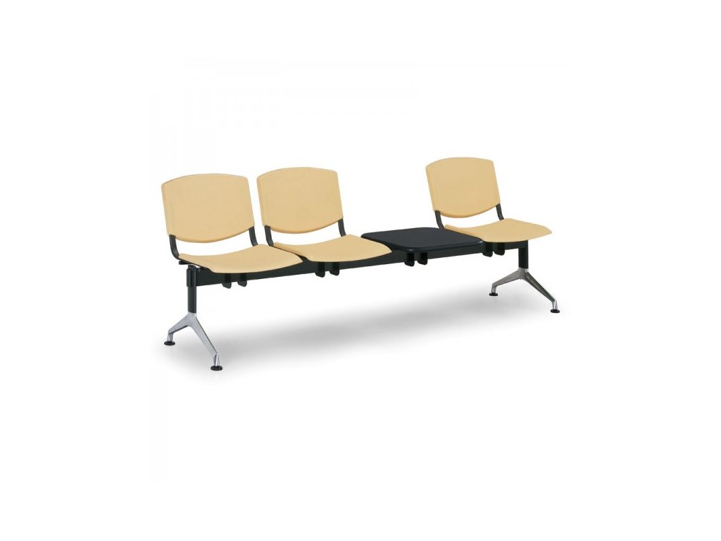 4105 plastova lavice design 3 sedak stolek