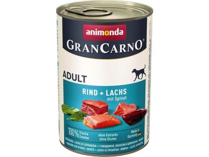 GRANCARNO Adult - losos + špenát 400g