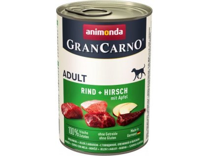 GRANCARNO Adult - jelení maso + jablka 400g