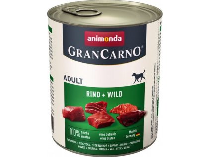 GRANCARNO Adult - hovězí, zvěřina 800g