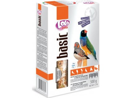 LOLO BASIC kompletní krmivo pro zebřičky 500 g krabička