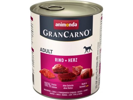 Animonda GranCarno dog konz. - hovězí, srdce 800 g