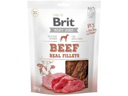 Brit Jerky Beef Fillets 200g