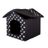 textilni bouda pro psa cerna hobbydog