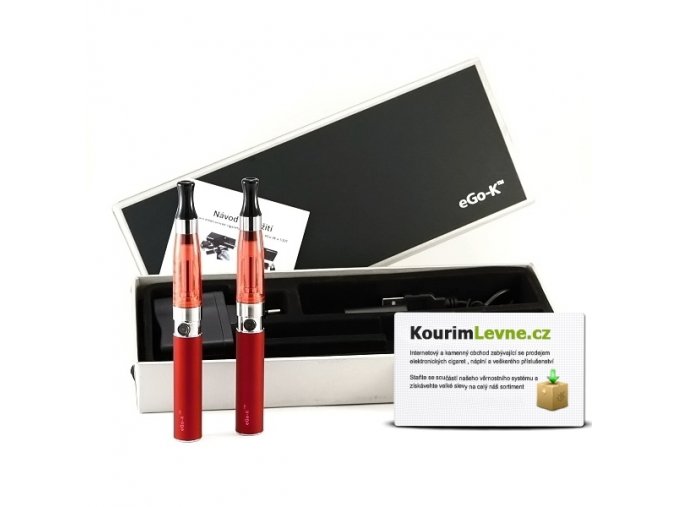 Elektronická cigareta eGo-K 650mAh Červená 2ks